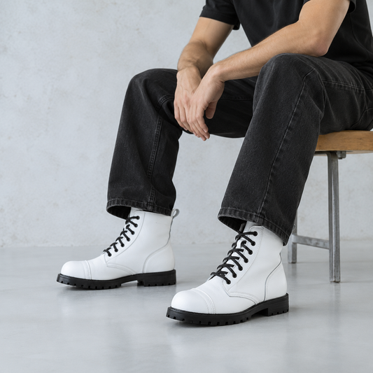 517 Aviator Boots - White