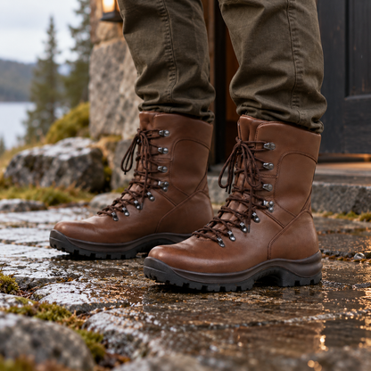 Military Boots 739 Winter - Tummanruskea
